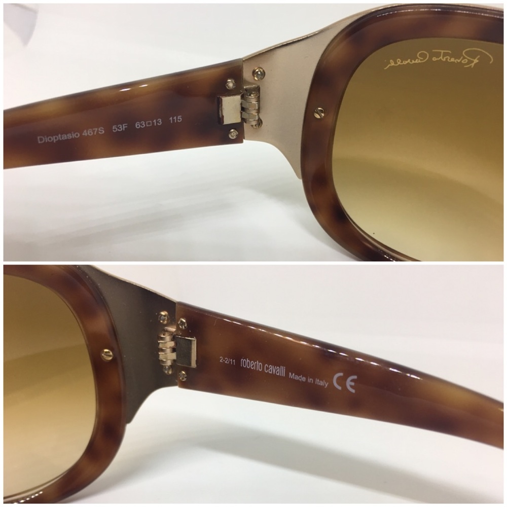 AUTH Roberto Cavalli Sunglasses Havana Tortoise - Picture 5 of 6
